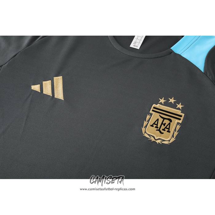 Chandal del Argentina 2024-2025 Manga Corta Gris - Pantalon Corto